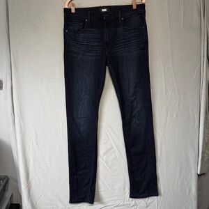 Paige Womens Size 32 Lennox Skinny Jeans Dark Blue Capsule Normcore Neutral Edgy